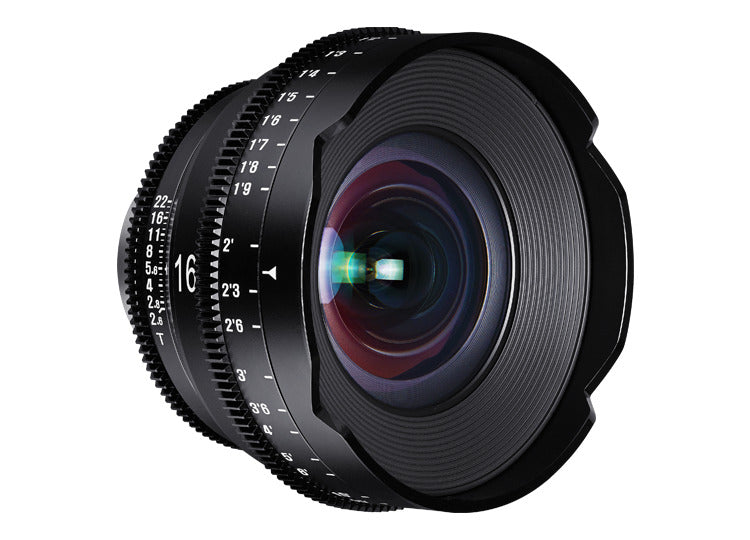 Samyang Xeen 16mm T2.6 Cine Lens (E Mount) for Sony E-Mount Mirrorless Camera Full Frame Prime Lenses for Professional Cinema Videography