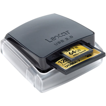[CLEARANCE] Lexar LRW400CRBAP Professional USB 3.0 Dual-Slot Reader (UDMA 7)
