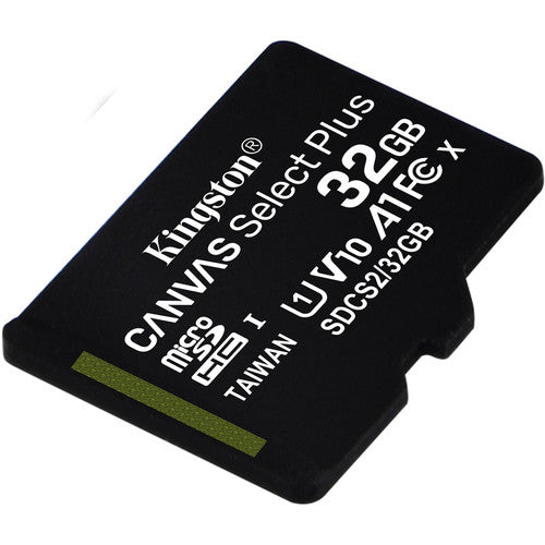 Kingston (32GB) Canvas Select Plus UHS-I SDXC Class 10, 100mb/s and 85mb/s Read and Write Speed