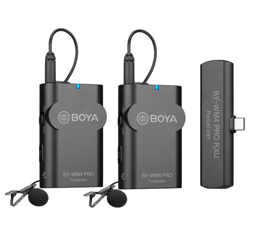 BOYA BY-WM4 PRO-K6 Dual-Channel Digital Wireless Microphone System for Android and other Type-C Devices