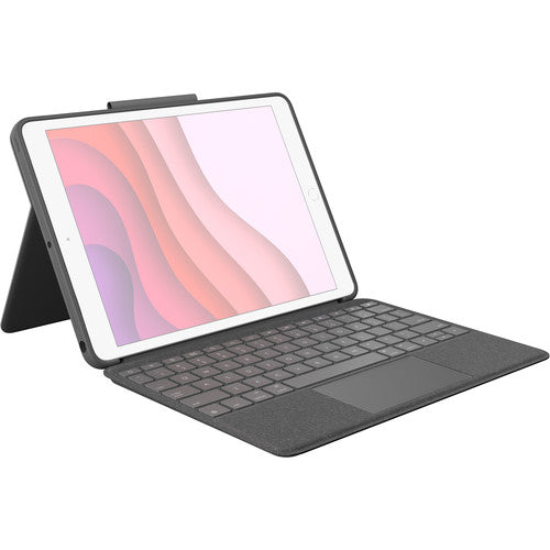 Logitech Combo Touch Detachable Keyboard Case with Trackpad and Smart Connector Technology for iPad (7th and 8th 9th Gen)