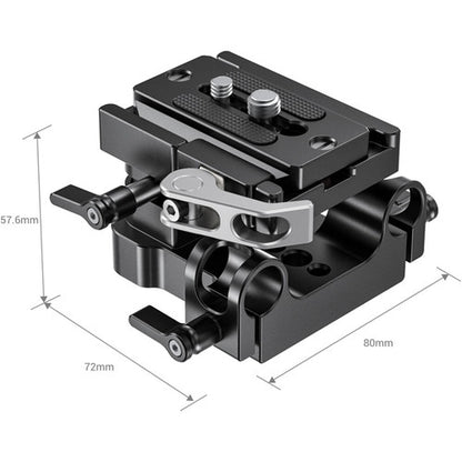 Smallrig Universal 15mm Rail Support System Baseplate Suitable for Mirrorless and DSLR Cameras 2092B