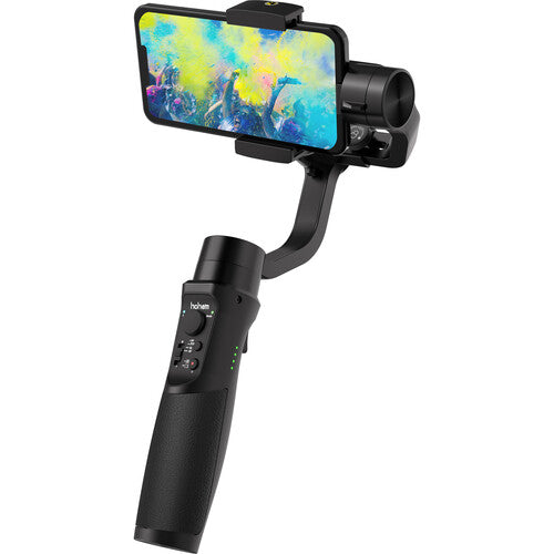 Hohem iSteady Mobile+ Plus Lightweight 3-Axis Handheld Stabilizing Gimbal with 280g Max Payload, 6" Compatible Size and Mobile App Controls for Smartphone