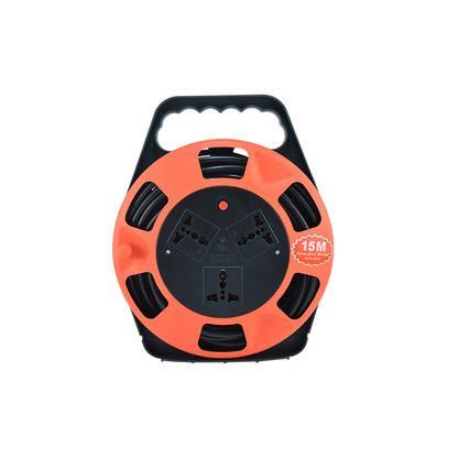 OMNI Heavy Duty Extension Wheel - 10m, 15m 2500W 10A 220V with 3 Gang Universal Outlets, Overheating Protection, Power Safety Breaker, Rapid Flame Retardant for Industrial Equipment |  WEW-10M-U WEW-15M-U
