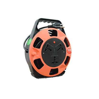 OMNI Heavy Duty Extension Wheel - 10m, 15m 2500W 10A 220V with 3 Gang Universal Outlets, Overheating Protection, Power Safety Breaker, Rapid Flame Retardant for Industrial Equipment |  WEW-10M-U WEW-15M-U