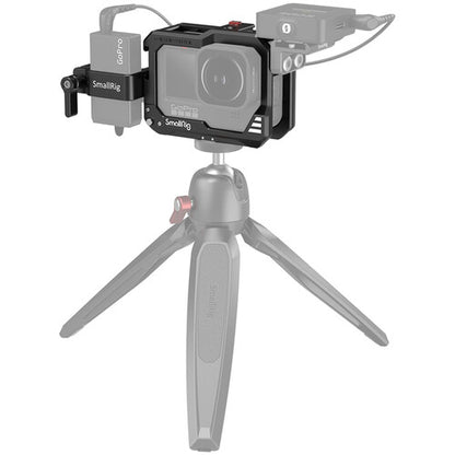 [CLEARANCE] SmallRig 3088 Lightweight Formfitting Cage with 1/4"-20 Threads, Two Shoe Mounts for GoPro HERO9 Vlog Kit, Black