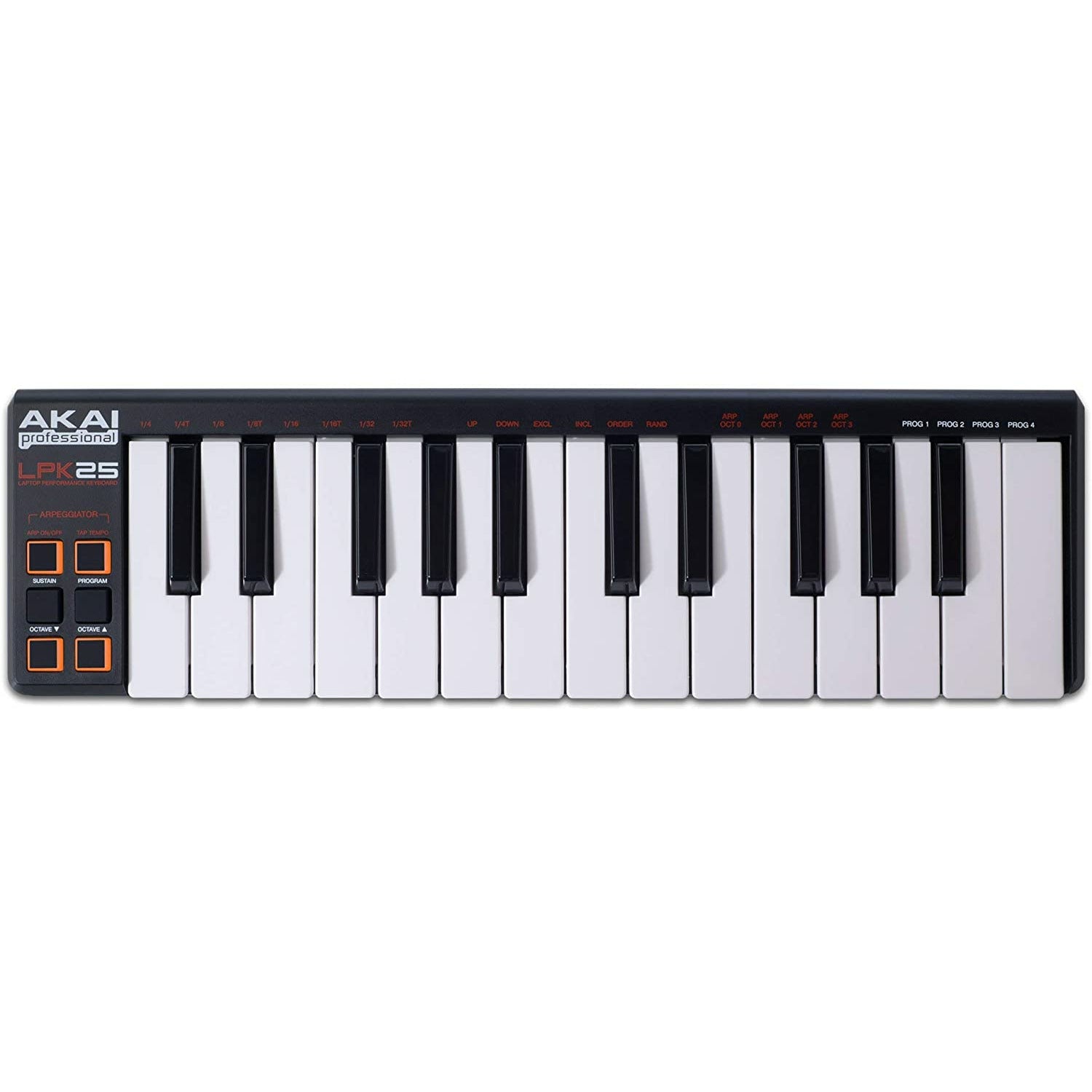 AKAI Professional LPK25V2, USB-Powered MIDI Keyboard with 25 Velocity-Sensitive Synth Action Keys for Laptops