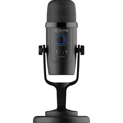Boya BY-PM500 Cardioid, Omnidirectional USB Microphone For live streaming, vlogging, gaming, and recording podcasts and music (iOS, Android, Mac & Windows)