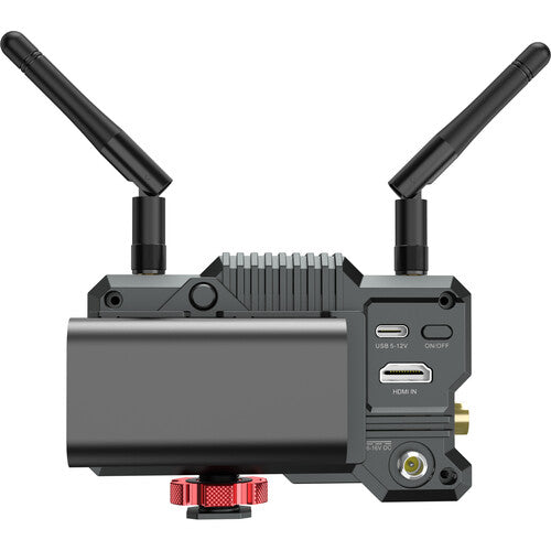 Hollyland Mars 400S PRO II Wireless OLED Display Video Transmitter & Receiver with 1080p, 400ft / 450ft Range, 12Mbps Data Rate, 5Ghz Frequency, Dual HDMI / SDI Ports, Cold Shoe Adapter, 1/4"-20 Attachment Threads for Live Streaming & Vlogging
