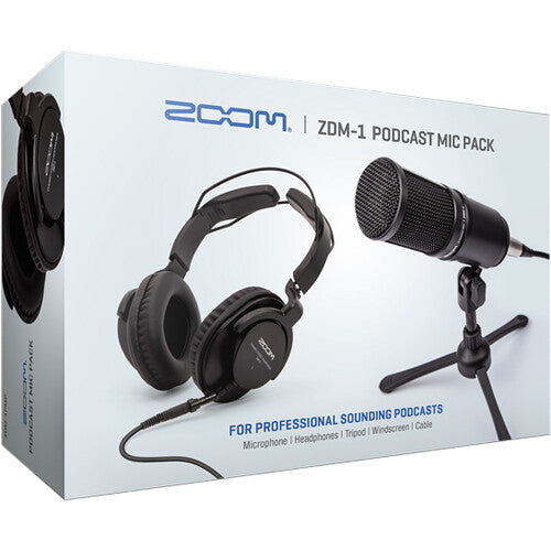 ZOOM ZDM-1PMP Podcast Microphone Kit for Professional Quality Sounding Podcast ZDM1-PMP