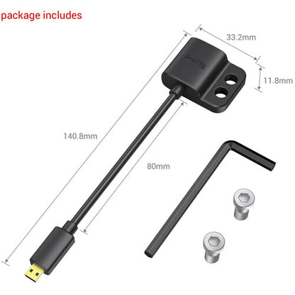 SmallRig 3021 Ultra Slim 4K High Quality HDMI Adapter Cable HDMI Type-A (Female) MICRO HDMI Type-D (Male)