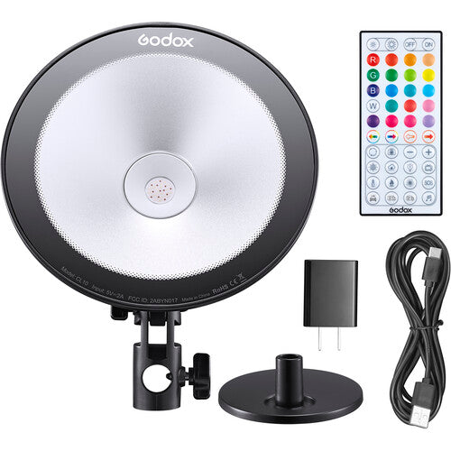 Godox CL10 Multi-Color LED Webcasting Interior Ambient Light for Studio Ambience and Lighting Decoration