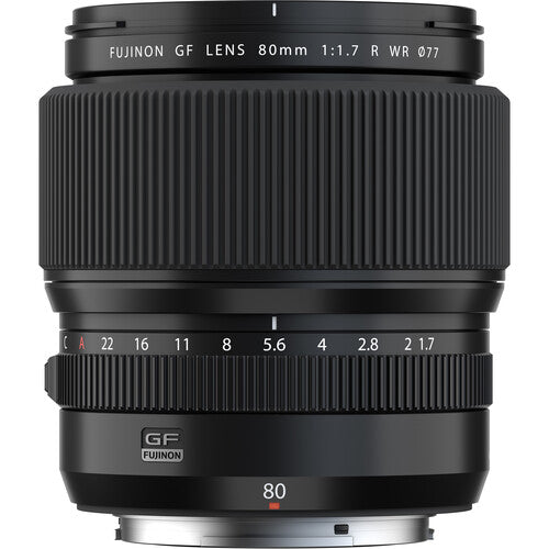 Fujifilm Fujinon GF 80mm f/1.7 WR Lens for Fujifilm G-mount GFX Mirrorless Medium Format Cameras