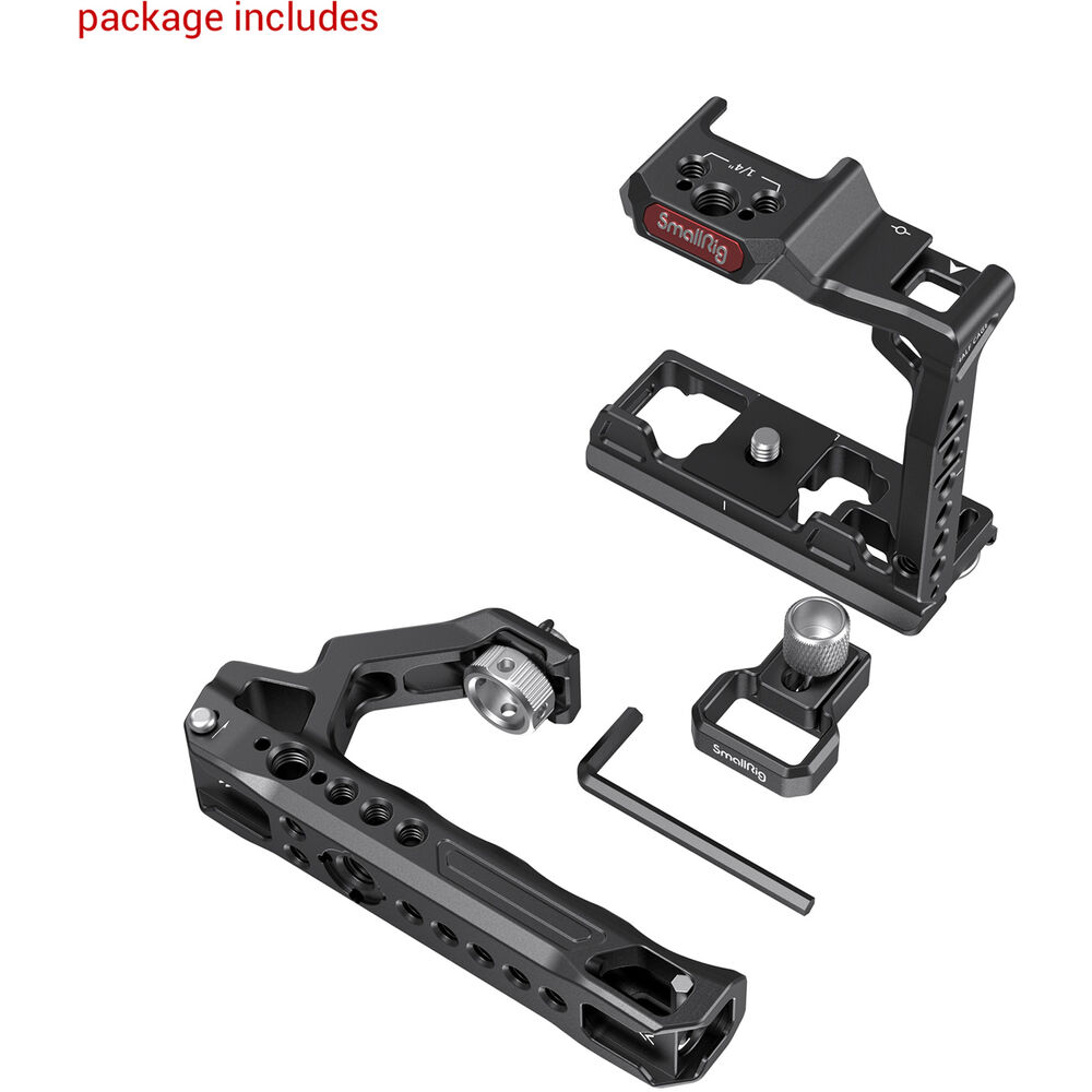 SmallRig Aluminum Camera Half Cage with Top Handle & Cable Clamp Kit for Sony a7S - 3237
