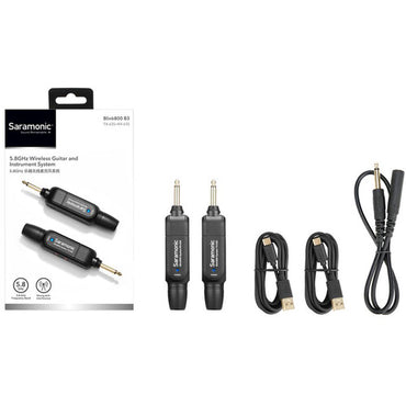 [CLEARANCE] Saramonic Blink 800 B3 Digital Wireless 5.8GHz Instrument System for Guitar, Bass and Keyboard (TX-635+RX-635)