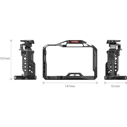 SmallRig Lightweight Camera Cage with ARRI-Style Accessory Threads, NATO RAIL for Sony a7S III | 3065B