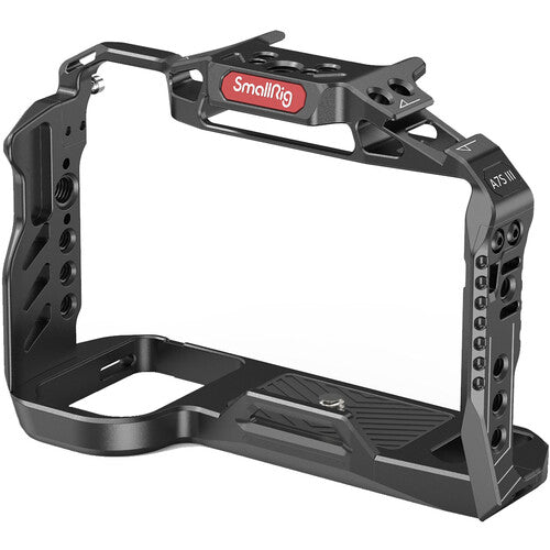 SmallRig Lightweight Camera Cage with ARRI-Style Accessory Threads, NATO RAIL for Sony a7S III | 3065B