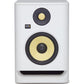 KRK ROKIT 5 G4 (Gen 4) White Noise 5 Inch 2 - Way Professional Active Studio Monitor with DSP- Driven Graphic EQ and Phone App Support RP 5G4-PH White