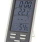 EagleTech DC803 Digital LCD Temperature Humidity Meter Clock Hygrometer Thermometer Indoor and Outdoor