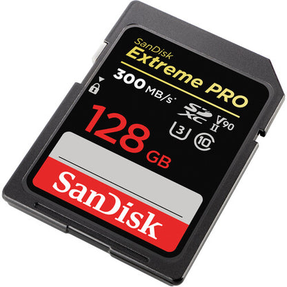 SanDisk Extreme Pro 128GB UHS II SDXC V90 U3 SD Memory Card with 300MB/s Read and 260MB/s Write Speed, Uninterrupted Cinema-Quality 8K, 4K and Full HD Video Support | SDSDXDK-064G-GN4IN