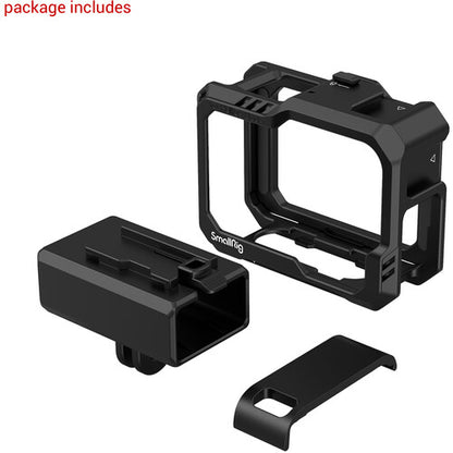 [CLEARANCE] SmallRig Lightweight Camera Cage Kit for GoPro HERO 12 11 10 9 Action Cameras | Black | Model - 3083C