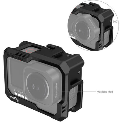 [CLEARANCE] SmallRig Lightweight Camera Cage Kit for GoPro HERO 12 11 10 9 Action Cameras | Black | Model - 3083C