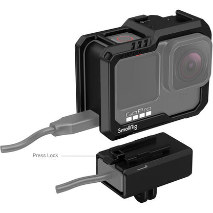 [CLEARANCE] SmallRig Lightweight Camera Cage Kit for GoPro HERO 12 11 10 9 Action Cameras | Black | Model - 3083C