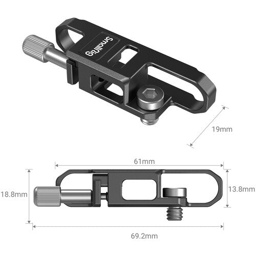 SmallRig Portable Cable Clamp for Samsung T5 SSD compatible to Blackmagic Pocket Cinema Camera 6K Pro | Model - 3300