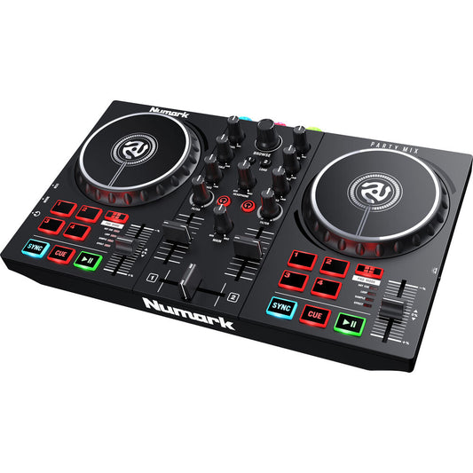 Numark Party Mix II USB DJ Controller with Built-In Light Show Mobile Devices, Laptops
