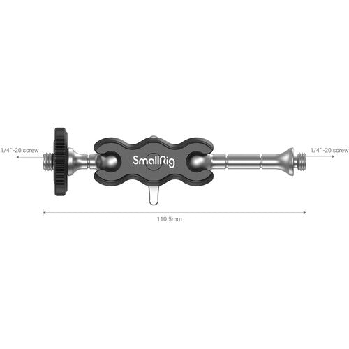 SmallRig Mini Magic Arm with Aluminum and Stainless Universal Dual Ball Heads 1/4"-20 Screws 3238
