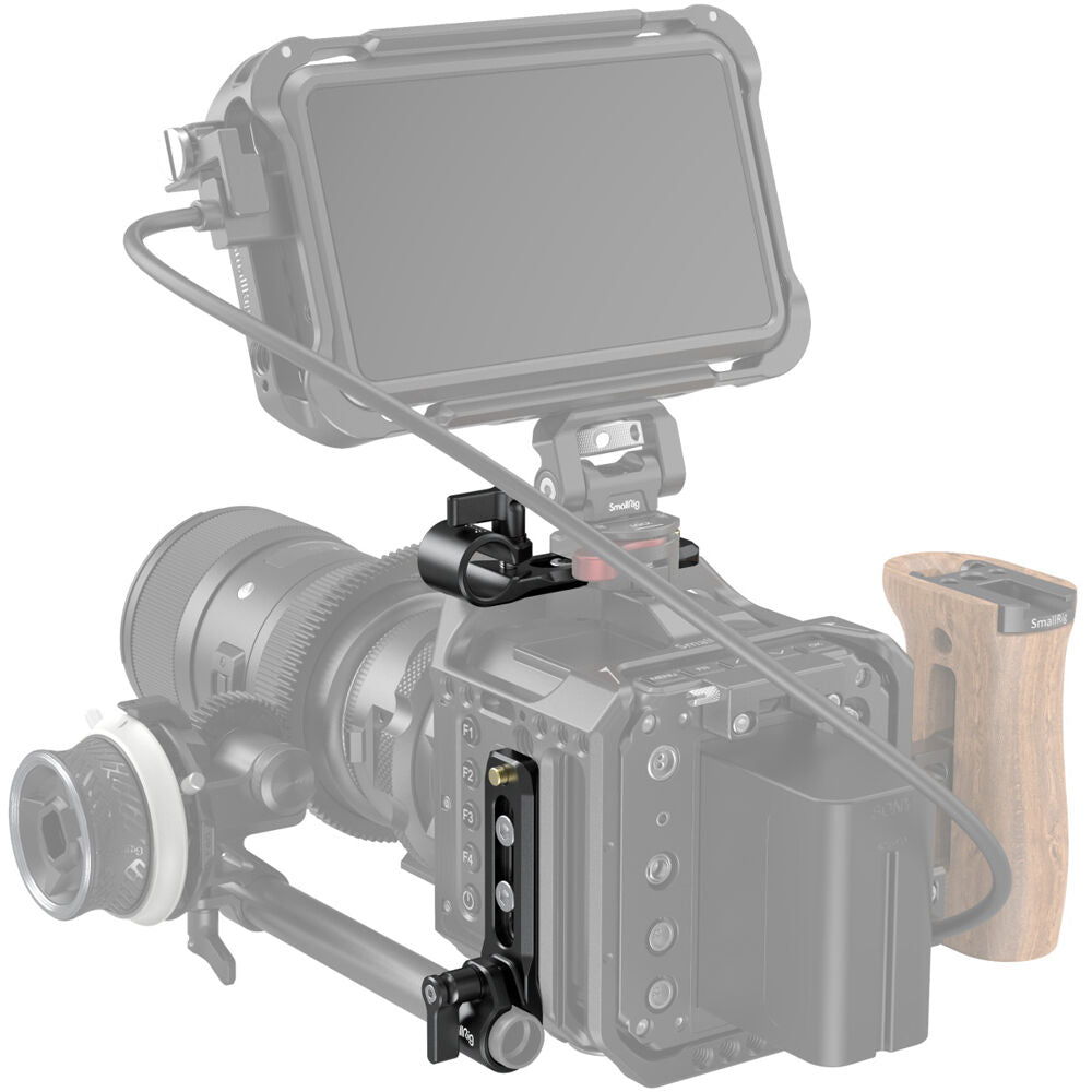 SmallRig 15mm Single Aluminum Rod Clamp with Integrated NATO Rail | Mo ...