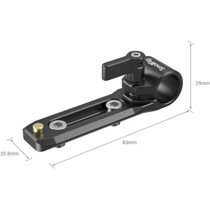 SmallRig 15mm Single Aluminum Rod Clamp with Integrated NATO Rail | Model - 3011