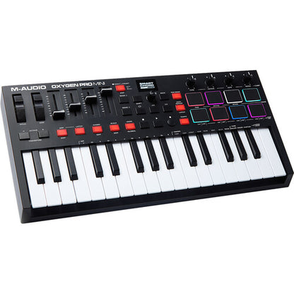 [CLEARANCE] M-Audio Oxygen Pro Mini MIDI Controller with Smart Chord and Smart Scale Technology and 32-Key USB Powered MIDI controller Feature