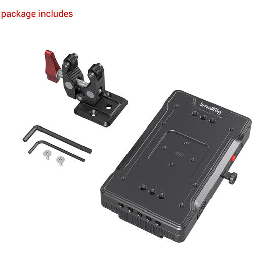 SmallRig V-Mount Battery Adapter Plate with Crab-Shaped Clamp 3202