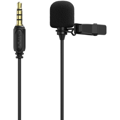 Simorr by SmallRig Plug and Play Wave L1 3.5MM Lavalier Microphone Perfect use for Vloggers, and  Live Interviews | Model - 3388