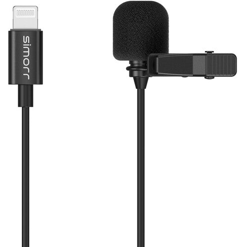 Simorr by SmallRig Wave L3 Lavalier Microphone Made for Lightning Devices Perfect for Interviews, Vlogging and Broadcast | Model - 3453