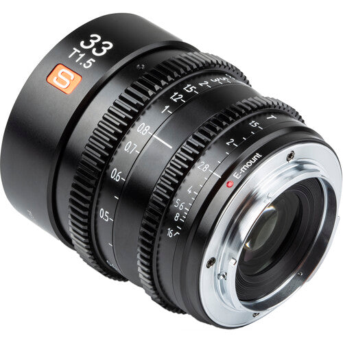 Viltrox 33mm T1.5 Cine Lens for Sony E-Mount Mirrorless Camera Low Light Photography Smooth Bokeh Multilayer Coatings