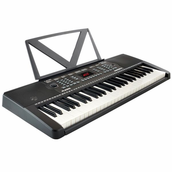 Alesis Harmony 54 Electronic Digital 54 Key Keyboard with Synth Action Built-In Speakers 3.5mm Audio Input / Output and 300 Sound Presets (Microphone Included)