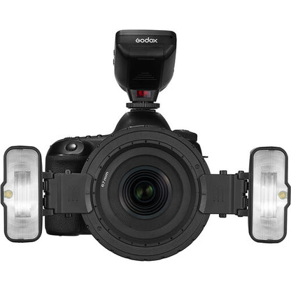 [CLEARANCE] Godox MF12 Macro Flash 2-Light with Adapter Rings and Mounting Ring Kit