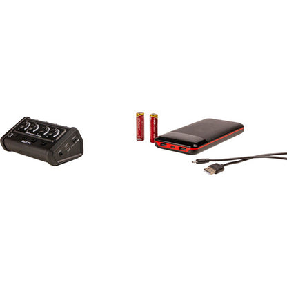 Zoom ZHA-4 Handy Headphone Amplifier Battery-Powered with 4 Channels Monitoring and 4 Outputs Switches for Mobile Audio Recording Setups, Music and Podcasting