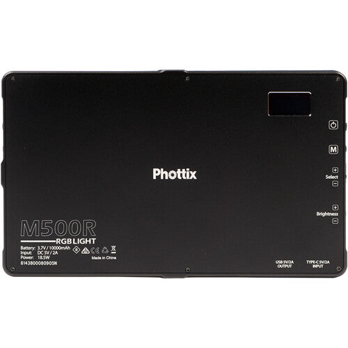 Phottix PH81438 M500R RGB for Photoshoots, Livestream, Photography, Video Shoot