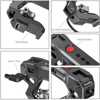SmallRig NATO Top Handle with Record Start/Stop Remote Trigger Panasonic, Fujifilm and Sony Camera 3322