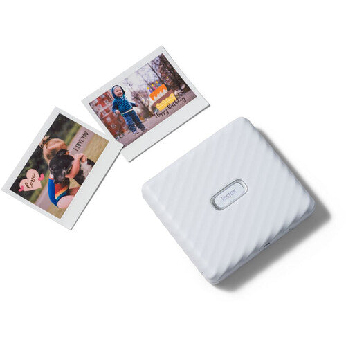 Fujifilm Instax Link Wide Smartphone Printer with Bluetooth 4.2 Connectivity (Mocha Gray, Ash White)