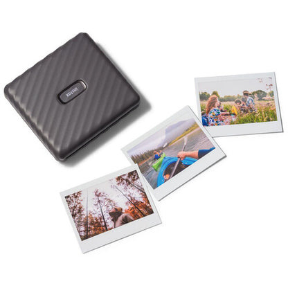 Fujifilm Instax Link Wide Smartphone Printer with Bluetooth 4.2 Connectivity (Mocha Gray, Ash White)