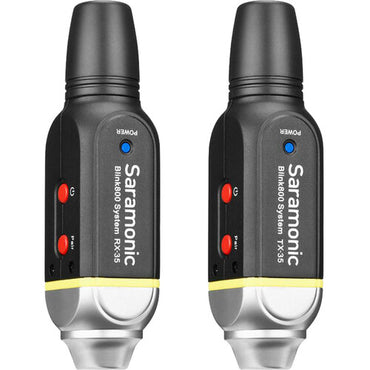 [CLEARANCE] Saramonic BLINK800 B1 5.8GHz Wireless Microphone System with Lavalier Perfect for Interviews, Public Speaking and Presentations (TX-35+RX-35)