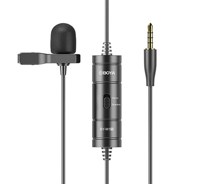 Boya BY-M1S (2022 Release) Upgraded Omni-Directional Lavalier Lapel Microphone for Smartphones DSLR Cameras Vlogging Livestream Interviews ASMR M1S