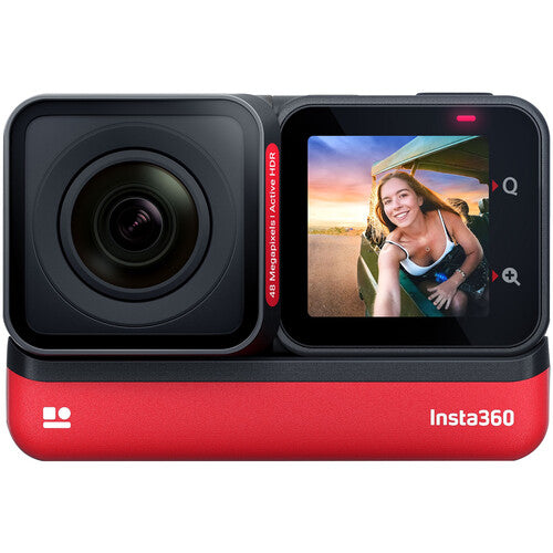 Insta360 ONE RS Twin Edition Waterproof 4K 360 Action Camera 60FPS with FlowState Stabilization, Interchangeable Lens, Active HDR