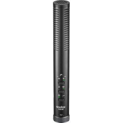 [CLEARANCE] Godox VDS-M2 Supercardioid Condenser USB Shotgun Microphone with 3.5mm TRRS TRS Second Output, HPF and High Frequency Boost, Gain Control and Windscreen for Cameras, Mobile Devices & Recorders