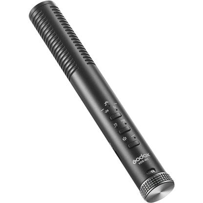 [CLEARANCE] Godox VDS-M2 Supercardioid Condenser USB Shotgun Microphone with 3.5mm TRRS TRS Second Output, HPF and High Frequency Boost, Gain Control and Windscreen for Cameras, Mobile Devices & Recorders