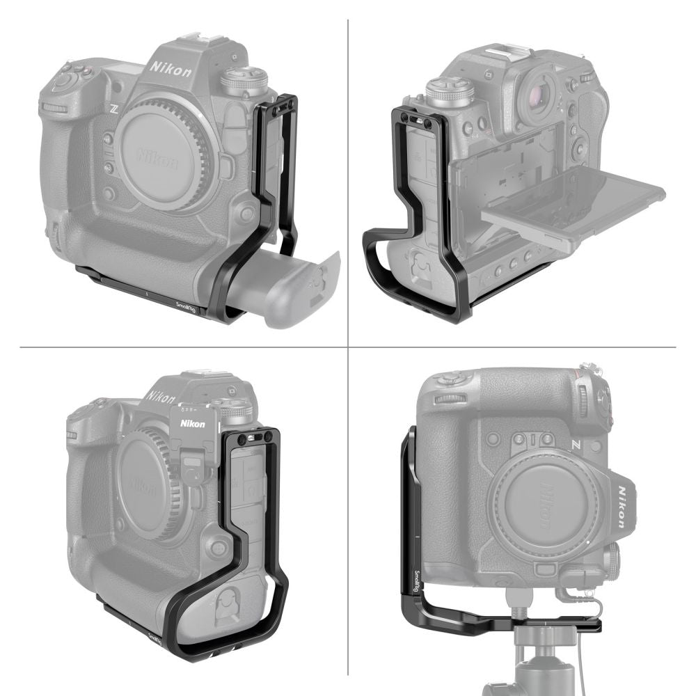 SmallRig L-Bracket with Arca Compatible Base and Extendable Side Plates and Quick Switch for Nikon Z9 (Z-9) Mirrorless Camera | 3714